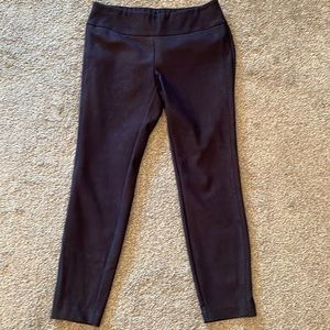 Faux Denim Dress Pants
